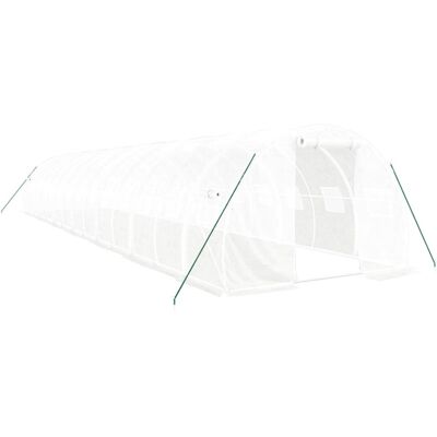 vidaXL Greenhouse 14x3x2 m with Steel Frame - Greenhouse vidaXL Greenhouse 14x3x2 m with Steel Frame - Greenhouse
