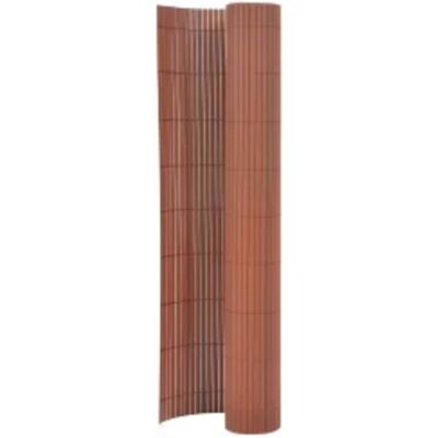 vidaXL Double-Sided Garden Fence Brown - Garden Fence vidaXL Double-Sided Garden Fence Brown - Garden Fence