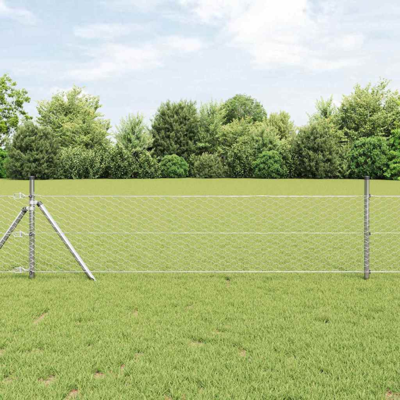 VIDAXL Garden Fence - Hexagonal Steel 0.8x10m, Gray VIDAXL Garden Fence - Hexagonal Steel 0.8x10m, Gray
