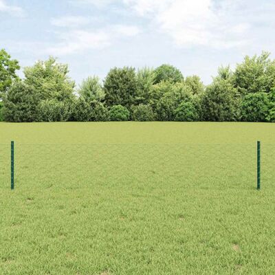 vidaXL Garden Fence Set - 5 U-Channel Green 40cm - Hexagonal Outdoor Mesh vidaXL Garden Fence Set - 5 U-Channel Green 40cm - Hexagonal Outdoor Mesh