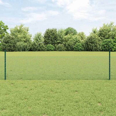 vidaXL 0.5x100 m Green Welded Wire Fence - Fence vidaXL 0.5x100 m Green Welded Wire Fence - Fence