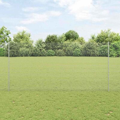 Vidaxl Garden Fence Set - 10 x 1.5 m Galvanized Steel Vidaxl Garden Fence Set - 10 x 1.5 m Galvanized Steel