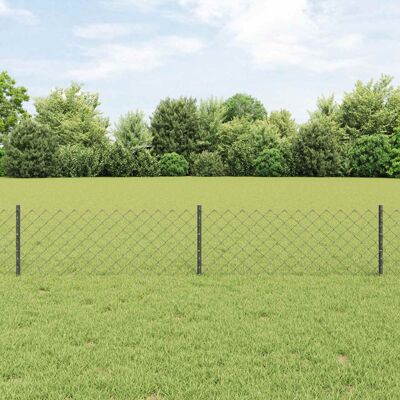 vidaXL - U-Post Chain Fence 10 m Steel - Fence vidaXL - U-Post Chain Fence 10 m Steel - Fence