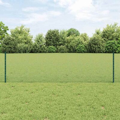vidaXL Garden Fence with 44 Posts Green 0.6x100 m - Garden Fence vidaXL Garden Fence with 44 Posts Green 0.6x100 m - Garden Fence