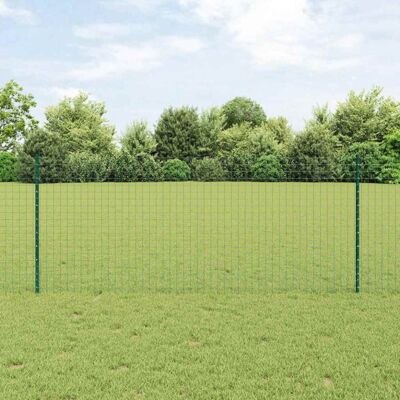 Vidalx Garden Fence U Shape 5 Posts Green - Garden Fence Vidalx Garden Fence U Shape 5 Posts Green - Garden Fence