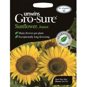 Unwins Grow Your Own Pollen Free Junior F1 Sunflower Flower Seeds Unwins Grow Your Own Pollen Free Junior F1 Sunflower Flower Seeds