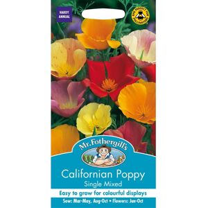Mr Fothergill's Mr Fothergills - Pictorial Packet - Flower - Californian Poppy Single Mixed - 50 Mr Fothergill's Mr Fothergills - Pictorial Packet - Flower - Californian Poppy Single Mixed - 50