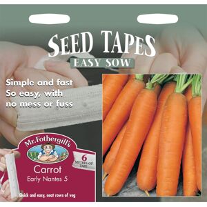 Mr Fothergill's Mr Fothergills - Pictorial Packet - Vegetable - Carrot - Early Nantes Seed Tape Mr Fothergill's Mr Fothergills - Pictorial Packet - Vegetable - Carrot - Early Nantes Seed Tape