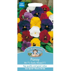 Mr Fothergill's Mr Fothergills - Pictorial Packet - Flower - Pansy Mr Fs Early Mixed F1 - 50 See Mr Fothergill's Mr Fothergills - Pictorial Packet - Flower - Pansy Mr Fs Early Mixed F1 - 50 See