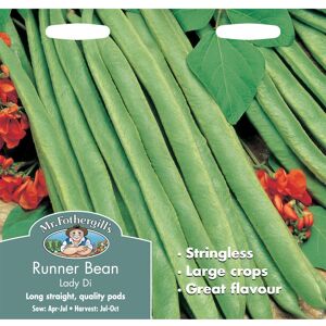 Mr Fothergill's Mr Fothergills - Pictorial Packet - Vegetable - Runner Bean Lady Di Stringless Mr Fothergill's Mr Fothergills - Pictorial Packet - Vegetable - Runner Bean Lady Di Stringless