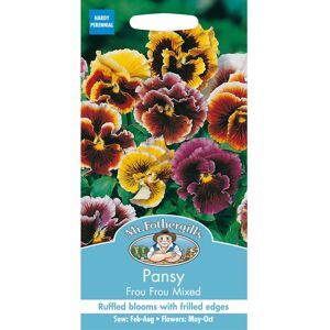 Mr Fothergill's Mr Fothergills - Pictorial Packet - Flower - Pansy Frou Frou Mixed - 75 Seeds Mr Fothergill's Mr Fothergills - Pictorial Packet - Flower - Pansy Frou Frou Mixed - 75 Seeds
