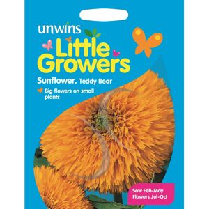 Unwins Grow Your Own Little Growers Teddy Bear Sunflower Flower Seeds Unwins Grow Your Own Little Growers Teddy Bear Sunflower Flower Seeds
