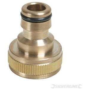 Silverline Tap Connector Brass 3/4" Bsp - 1/2" Male - brass tap connector 34 12 Silverline Tap Connector Brass 3/4" Bsp - 1/2" Male - brass tap connector 34 12
