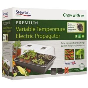 Stewart Garden Premium Variable Control Electric Propagator - 52cm - Black (2599 Stewart Garden Premium Variable Control Electric Propagator - 52cm - Black (2599