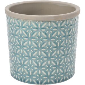 Burgon-&-Ball Burgon & Ball Tuscany Indoor Glazed Ceramic Plant Pot Large in Teal Blue Burgon-&-Ball Burgon & Ball Tuscany Indoor Glazed Ceramic Plant Pot Large in Teal Blue