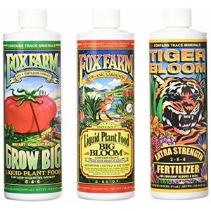 FOXFARM FERTILIZERS (Tiger Bloom 473ml 1Pint) Fox Farm Foxfarm Tiger Bloom / Big Bloom / Grow Big So FOXFARM FERTILIZERS (Tiger Bloom 473ml 1Pint) Fox Farm Foxfarm Tiger Bloom / Big Bloom / Grow Big So