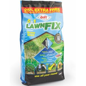 Doff 5 in 1 Garden Lawn Fix & Grass Seed, Thickens/Restores, Procoat Mix - 2.5kg Doff 5 in 1 Garden Lawn Fix & Grass Seed, Thickens/Restores, Procoat Mix - 2.5kg
