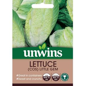 Unwins Grow Your Own Cos Little Gem Lettuce Vegetable Seeds Unwins Grow Your Own Cos Little Gem Lettuce Vegetable Seeds