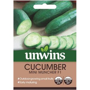 Unwins Grow Your Own Cucumber Mini Muncher Vegetable Seeds Unwins Grow Your Own Cucumber Mini Muncher Vegetable Seeds