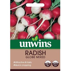 Unwins Grow Your Own Globe Mixed Radish Vegetable Seeds Unwins Grow Your Own Globe Mixed Radish Vegetable Seeds