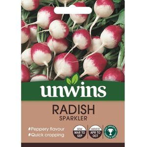 Unwins Grow Your Own Sparkler Radish Vegetable Seeds Unwins Grow Your Own Sparkler Radish Vegetable Seeds