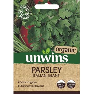 Unwins Grow Your Own Organic Italian Giant Parsley Herb Seeds Unwins Grow Your Own Organic Italian Giant Parsley Herb Seeds