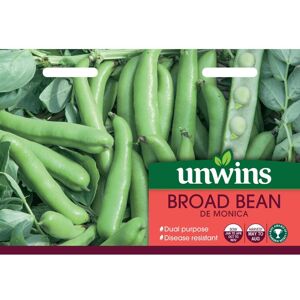 Unwins Grow Your Own Dual Purpose De Monica Broad Bean Vegetable Seeds Unwins Grow Your Own Dual Purpose De Monica Broad Bean Vegetable Seeds