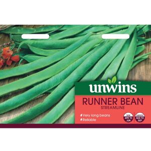 Unwins Grow Your Own Tasty Vegetable Seeds - Runner Bean Streamline Unwins Grow Your Own Tasty Vegetable Seeds - Runner Bean Streamline