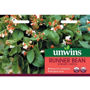 Unwins Grow Your Own Tasty Vegetable Seeds - Runner Bean Hestia Unwins Grow Your Own Tasty Vegetable Seeds - Runner Bean Hestia
