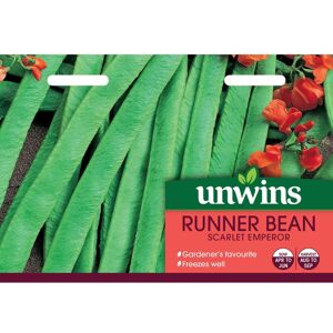 Unwins Grow Your Own Vegetable Seeds - Runner Bean Scarlet Emperor Unwins Grow Your Own Vegetable Seeds - Runner Bean Scarlet Emperor