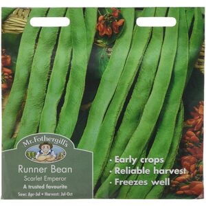 Mr Fothergill's Mr Fothergills - Vegetable - Runner Bean Scarlet Emperor - 50 Seeds Mr Fothergill's Mr Fothergills - Vegetable - Runner Bean Scarlet Emperor - 50 Seeds