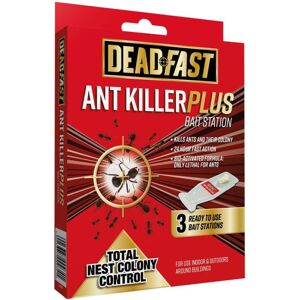 Deadfast Pest Control Ant Killer Plus Bait Station 3 x 4g Stations Deadfast Pest Control Ant Killer Plus Bait Station 3 x 4g Stations