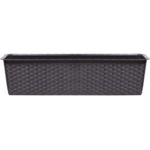 URBN Living (Brown, 500mm x1) Rectangle Rattan Plastic Flower Planter Pots Set URBN Living (Brown, 500mm x1) Rectangle Rattan Plastic Flower Planter Pots Set