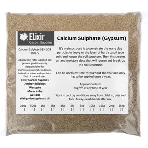 Elixir Garden Supplies (2kg) Elixir Gardens Gypsum Calcium Sulphate - Agricultural Grade Natural So Elixir Garden Supplies (2kg) Elixir Gardens Gypsum Calcium Sulphate - Agricultural Grade Natural So