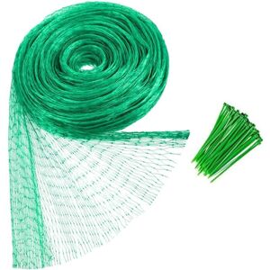 Unbranded Hywean Green Garden Netting 2M x 15M Grass Seed Netting with 50Pcs Nylon Cable T Unbranded Hywean Green Garden Netting 2M x 15M Grass Seed Netting with 50Pcs Nylon Cable T