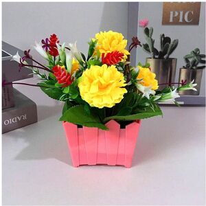 Unbranded (Yellow) In/Outdoor Artificial Flower Fake False Plant In Pot Home Garden Decor Unbranded (Yellow) In/Outdoor Artificial Flower Fake False Plant In Pot Home Garden Decor
