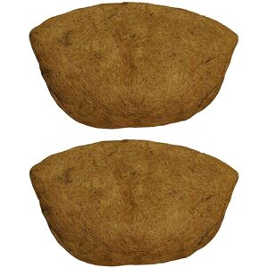 Selections Pack of 2 Coco Wall Basket Garden Planter Liners (50cm) Selections Pack of 2 Coco Wall Basket Garden Planter Liners (50cm)