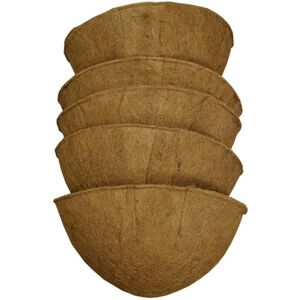 Selections Pack of 5 Coco Wall Basket Garden Planter Liners (50cm) – Pre-shaped, Durable Co Selections Pack of 5 Coco Wall Basket Garden Planter Liners (50cm) – Pre-shaped, Durable Co