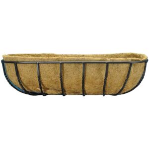 Selections Manor Garden Black Metal Wall Basket Manger Trough Planter (75cm) Selections Manor Garden Black Metal Wall Basket Manger Trough Planter (75cm)