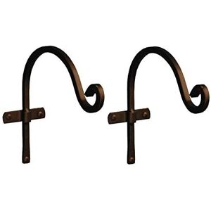 Selections Metal Round Hanging Basket Hooks (20cm) Set of 2 Selections Metal Round Hanging Basket Hooks (20cm) Set of 2
