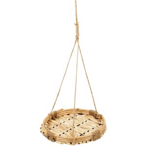 URBN Living (2x20cm) Flower Pot Holder Basket Rope Hanger Bamboo Tray URBN Living (2x20cm) Flower Pot Holder Basket Rope Hanger Bamboo Tray