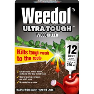 Weedol Ultra Tough Weedkiller Liquid Concentrate Tubes x12 Weedol Ultra Tough Weedkiller Liquid Concentrate Tubes x12