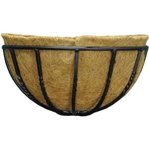 Selections Manor Garden Black Metal Wall Basket Manger Hayrack Planter (40cm) Selections Manor Garden Black Metal Wall Basket Manger Hayrack Planter (40cm)