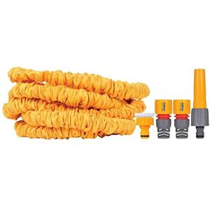 Hozelock Superhoze 15m Expandable Garden Hose, Yellow Hozelock Superhoze 15m Expandable Garden Hose, Yellow