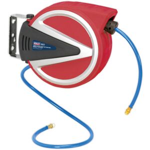 Loops 10m Retractable PU Air Hose Reel - 1/4" BSP Inlet - Double Braided 8mm Hose Loops 10m Retractable PU Air Hose Reel - 1/4" BSP Inlet - Double Braided 8mm Hose