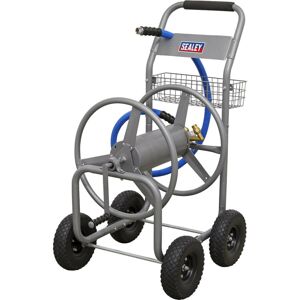 Loops Heavy Duty Hose Reel Cart - Tubular Steel - 1.8m Leader Hose - 10" Wheels Loops Heavy Duty Hose Reel Cart - Tubular Steel - 1.8m Leader Hose - 10" Wheels