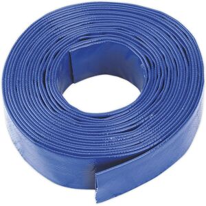 Loops Reinforced PVC Layflat Hose - 38mm Dia - 10m Length - Water Discharge Hose Pipe Loops Reinforced PVC Layflat Hose - 38mm Dia - 10m Length - Water Discharge Hose Pipe