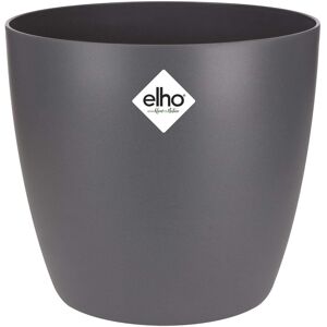Elho Brussels Round 14 Flowerpot - Anthracite - Indoor - Ø 13.6 x H 12.5 cm - 1. Elho Brussels Round 14 Flowerpot - Anthracite - Indoor - Ø 13.6 x H 12.5 cm - 1.