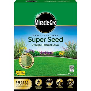 Miracle-Gro Professional Super Seed Drought Tolerant Lawn Seed, 33m2, Green Miracle-Gro Professional Super Seed Drought Tolerant Lawn Seed, 33m2, Green