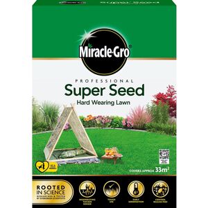 Miracle-Gro Professional Super Seed Hard Wearing Lawn Seed, 33m2, Green Miracle-Gro Professional Super Seed Hard Wearing Lawn Seed, 33m2, Green